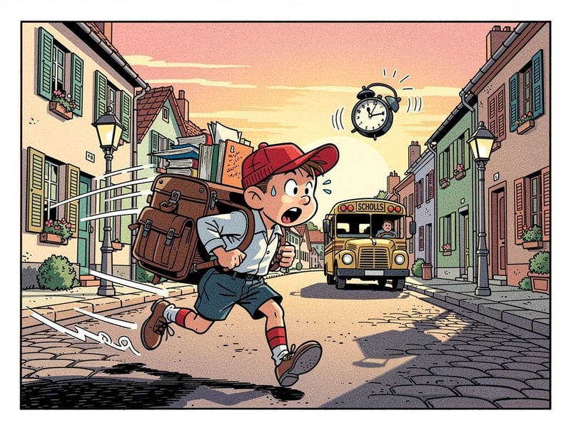 Le petit Spirou : Comment survivre au départ en bus ?