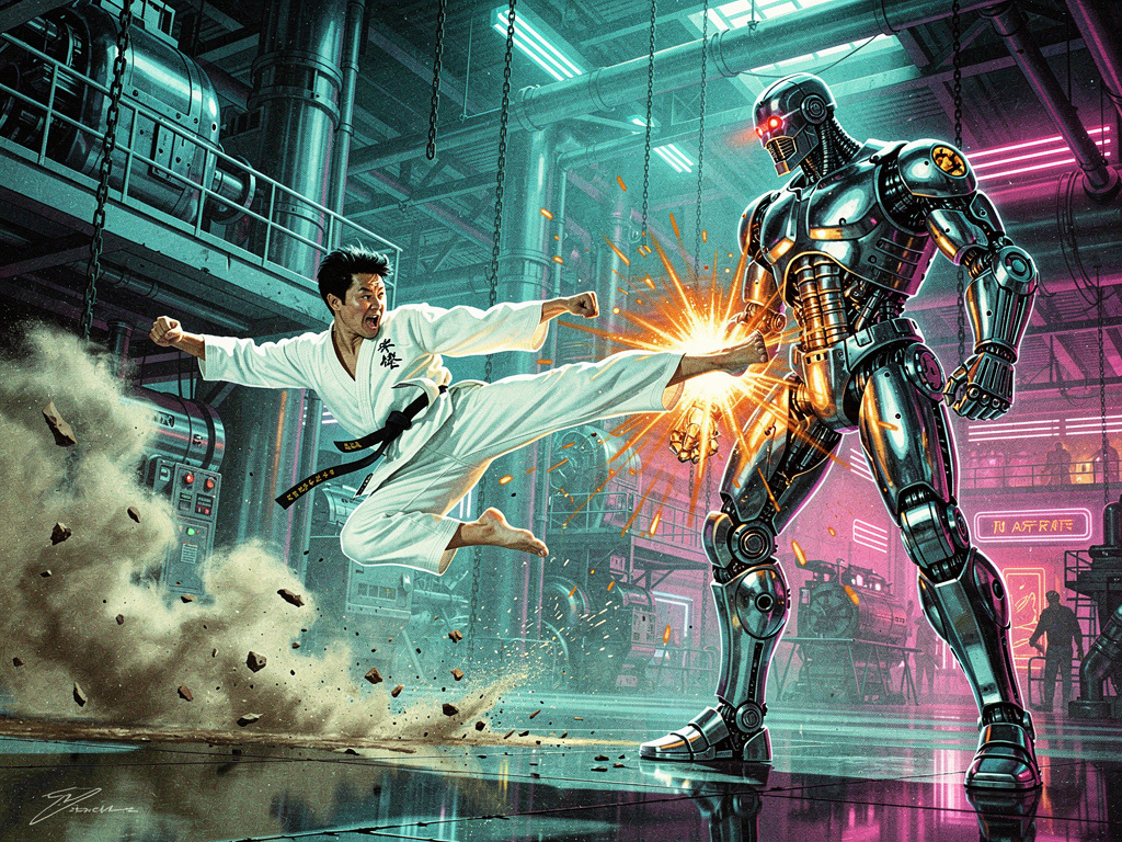 Jackie Chan affronte un cyborg indestructible : film complet : gratuit et français
