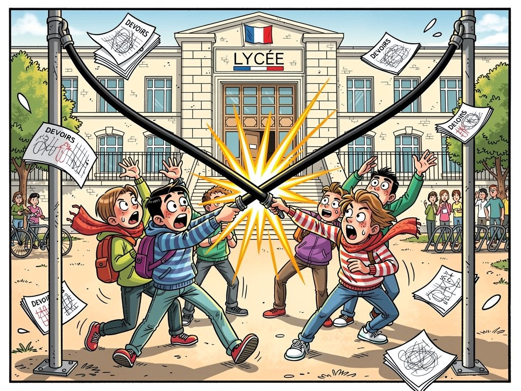Les lycéens sont en train de péter un câble