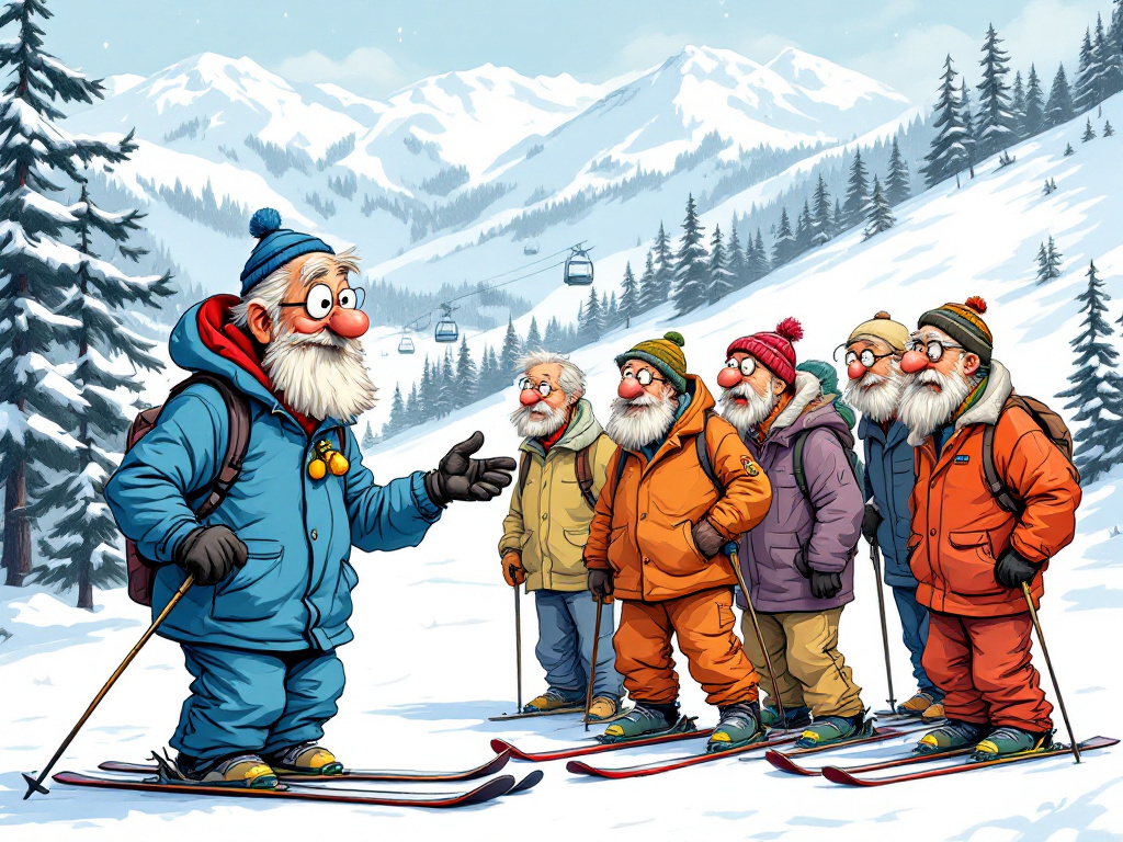 Arnaud Tsamere et Florent Peyre : Moniteur de ski à 60 ans !