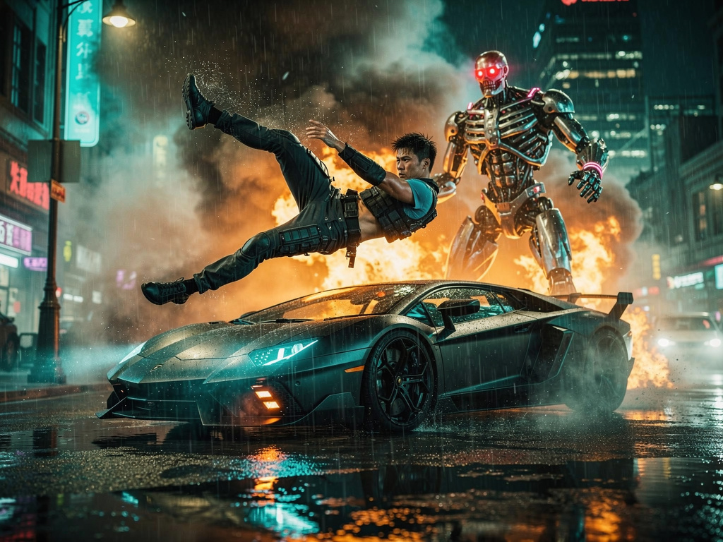 Jackie Chan affronte un cyborg indestructible : film complet : gratuit et français