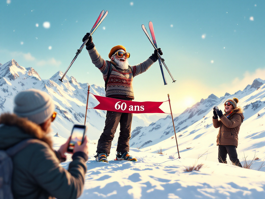 Arnaud Tsamere et Florent Peyre : Moniteur de ski à 60 ans !